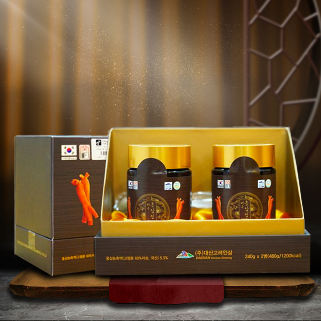 Cao Hồng Sâm Thái Cực Deasan Hàn quốc 6 Năm Tuổi Hộp 2 lọ x 240g