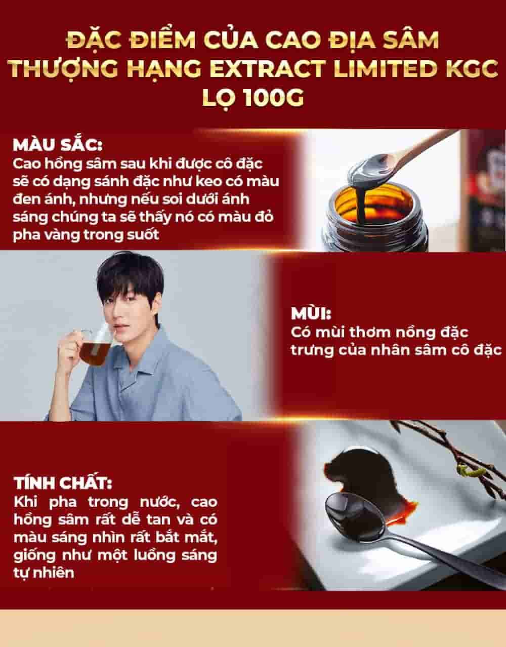 Cao Địa Sâm Chính Phủ KGC Extract Limited Lọ 100g