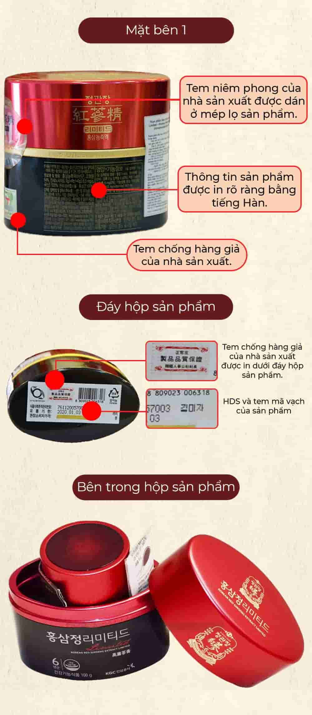 Cao Địa Sâm Chính Phủ KGC Extract Limited Lọ 100g