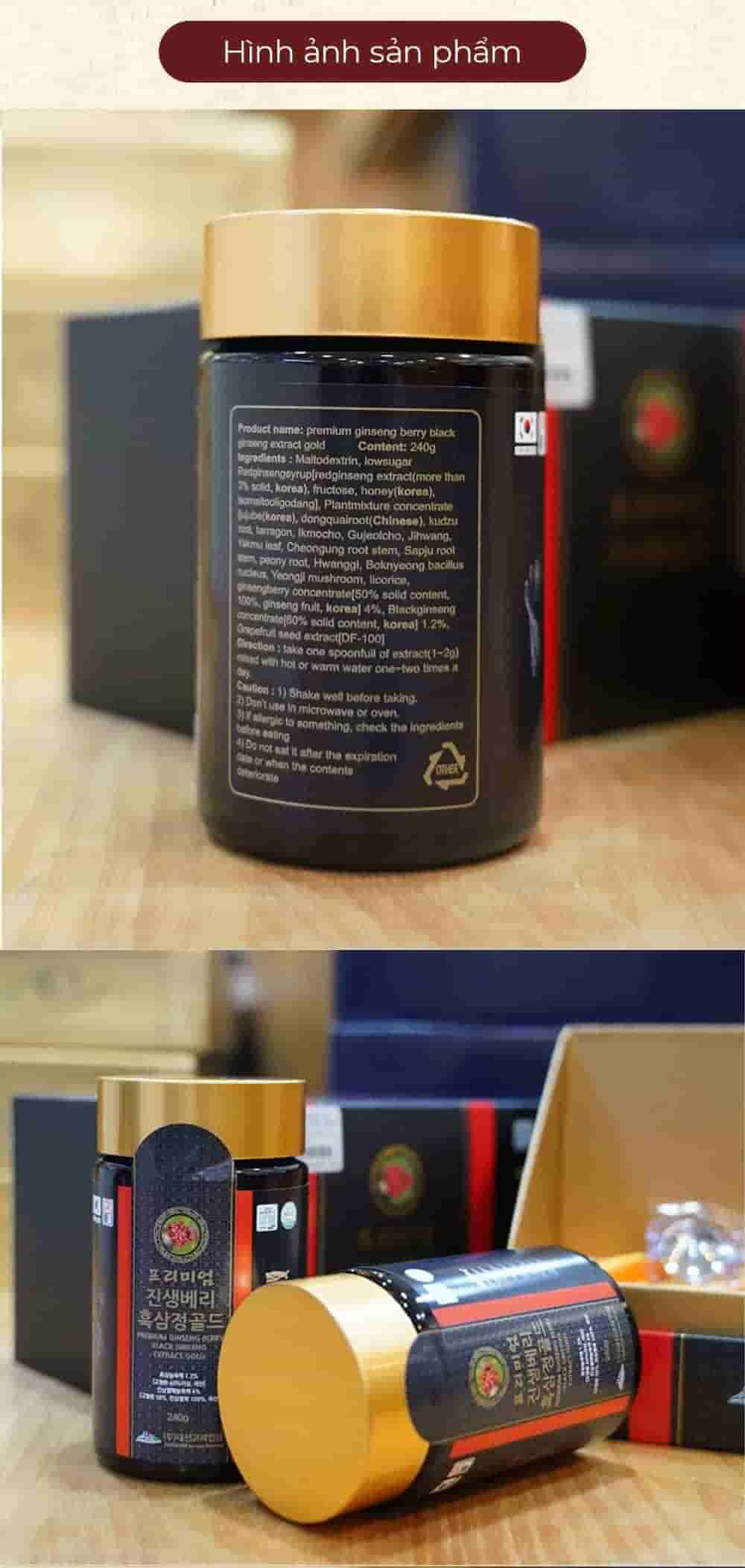 Cao Hắc Sâm Deasan Hàn quốc 6 Năm Tuổi Hộp 2 lọ x 240g