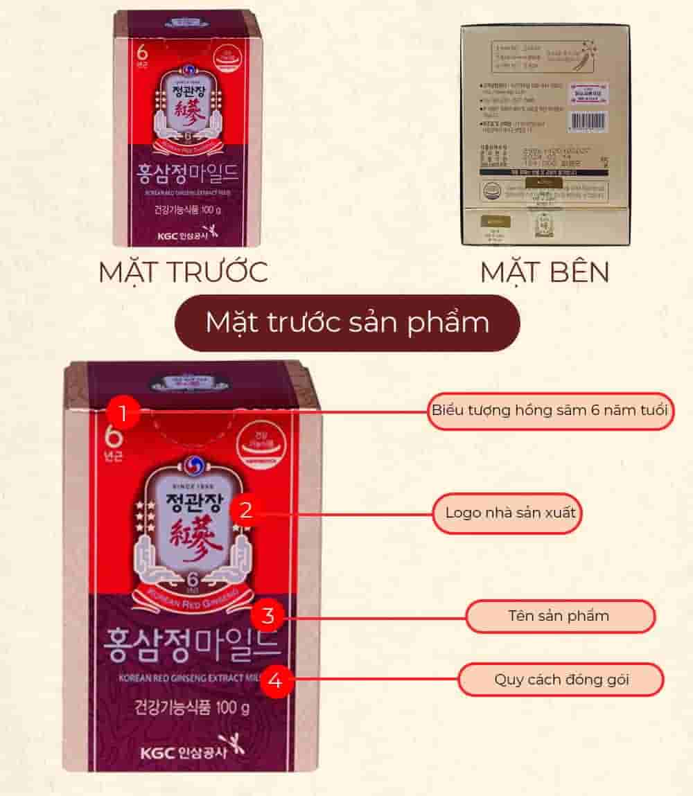 Cao Hồng Sâm Chính Phủ KGC Extract Mild Lọ 100g