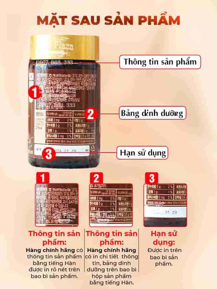 Cao Hồng Sâm Đông Trùng Hạ Thảo 365 Hàn Quốc Hộp 2 Lọ