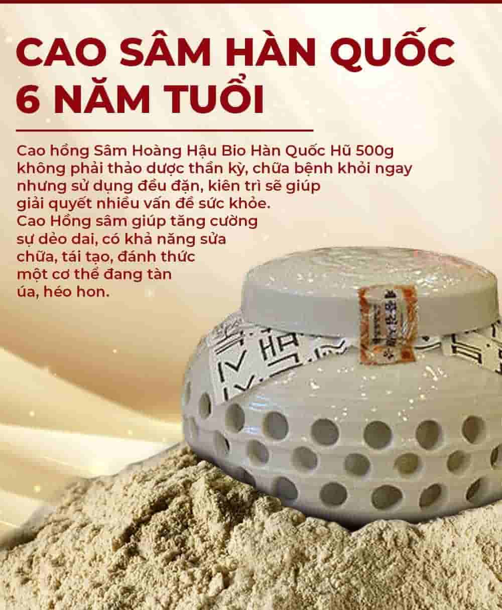 Cao Hồng Sâm Hoàng Hậu Bio Hàn Quốc Đặc Biệt Hũ 500g