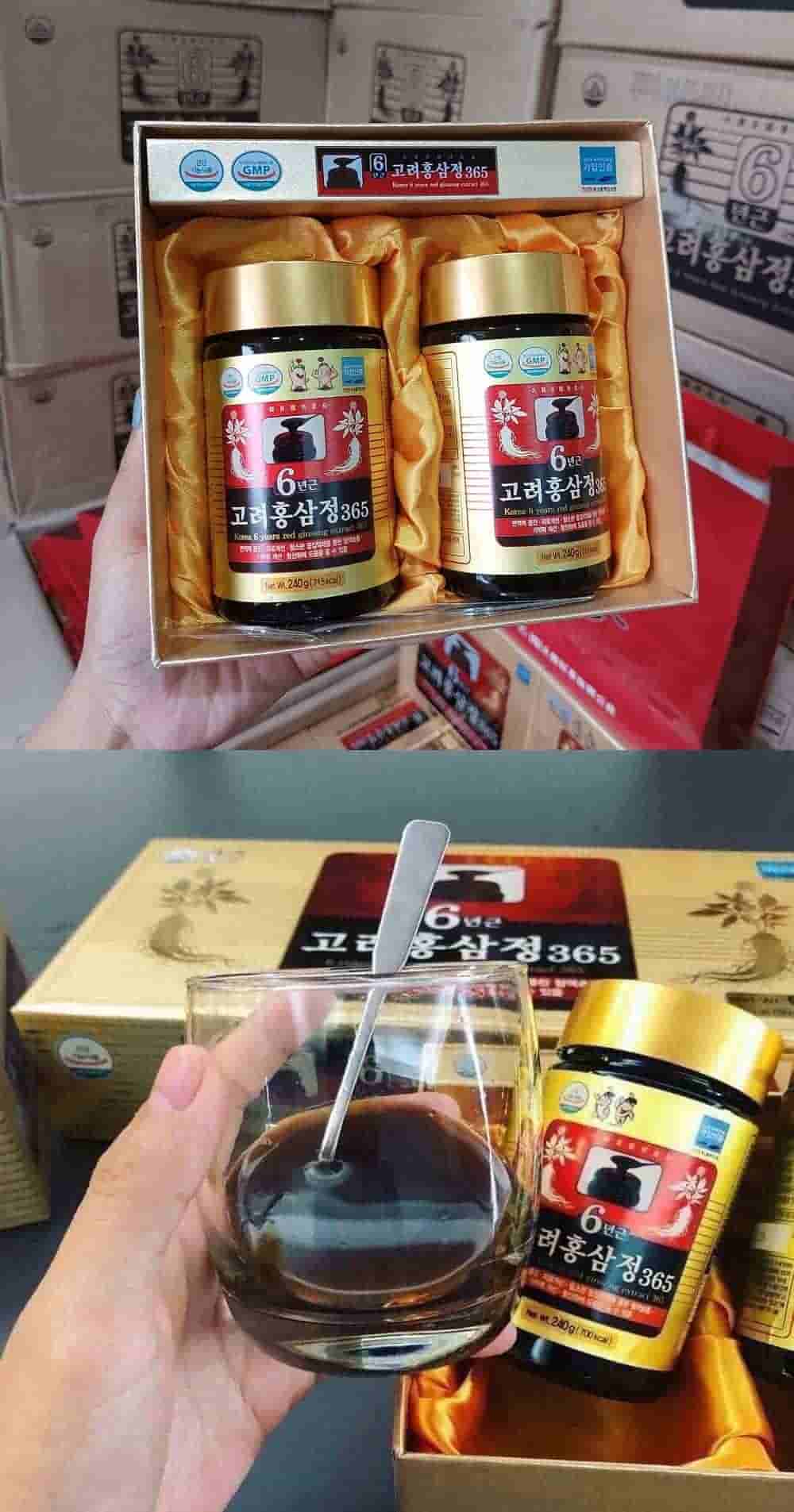 Cao Hồng Sâm Kanghwa Hàn Quốc 6 Năm Tuổi Hộp 2 Lọ x 250g