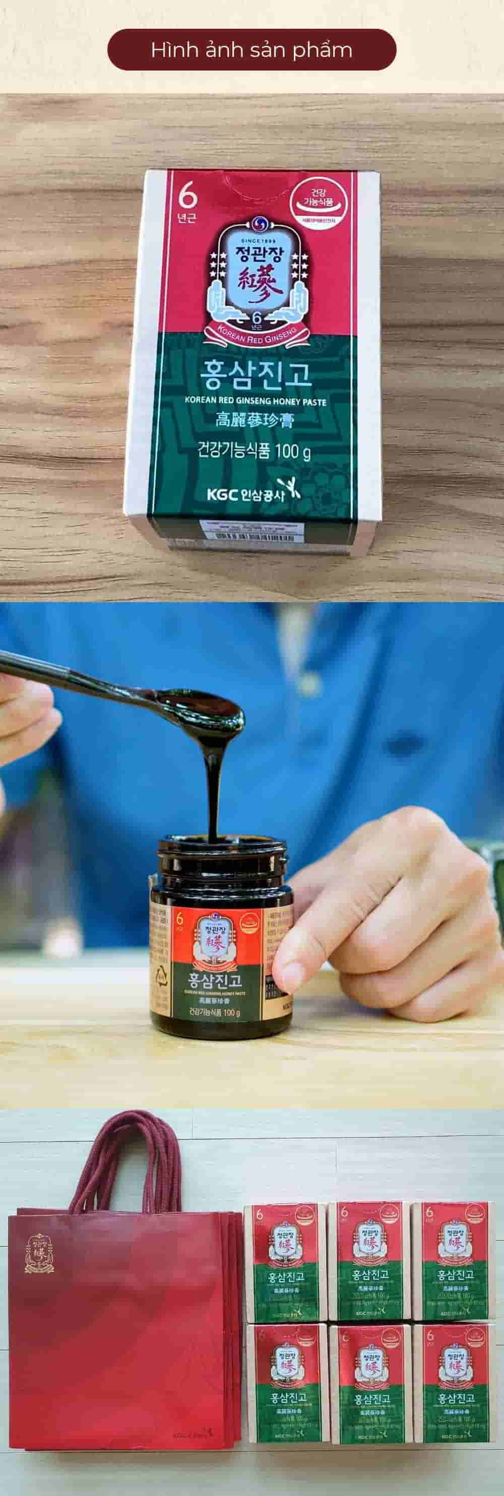 Cao Hồng Sâm Mật Ong Chính Phủ KGC Honey Paste Lọ 100g