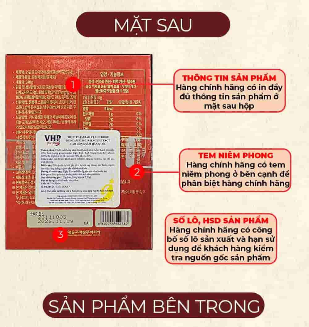 Cao Hồng Sâm Nguyên Chất Daedong Goryeo Gold Hộp 240g