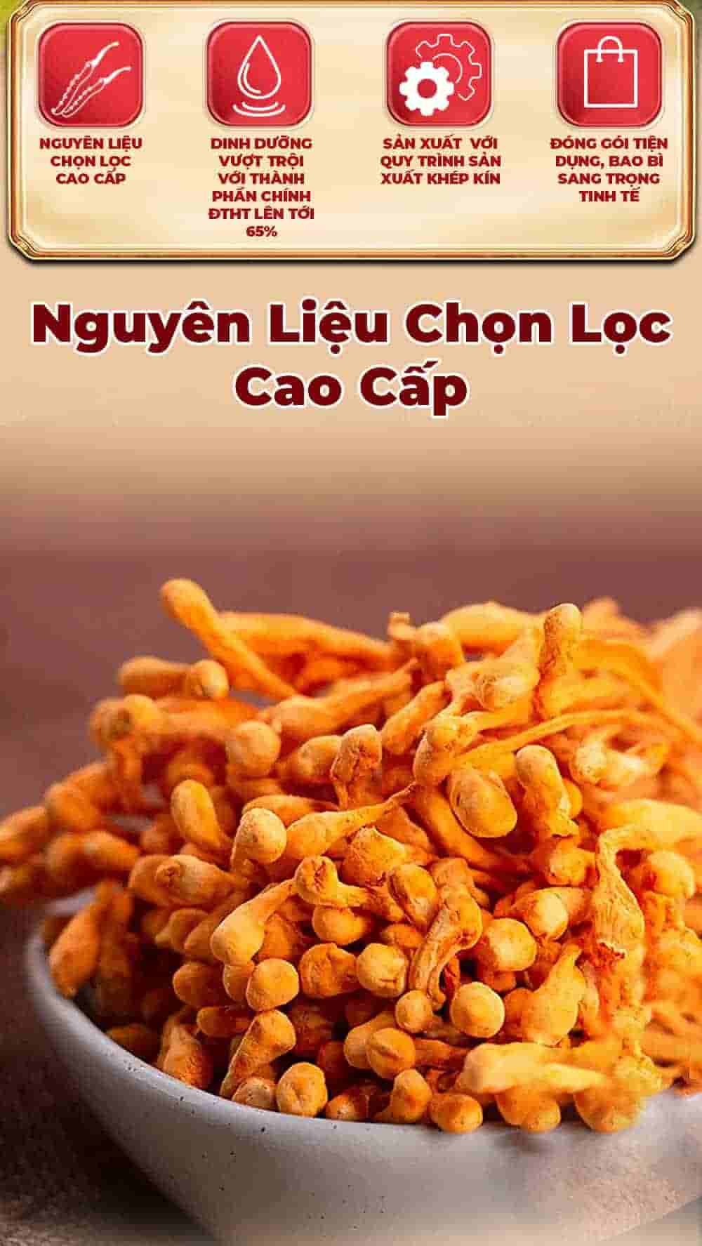 Nước Đông Trùng Cát Cánh Táo Đỏ KGA Hàn Quốc 30 gói x 70ml