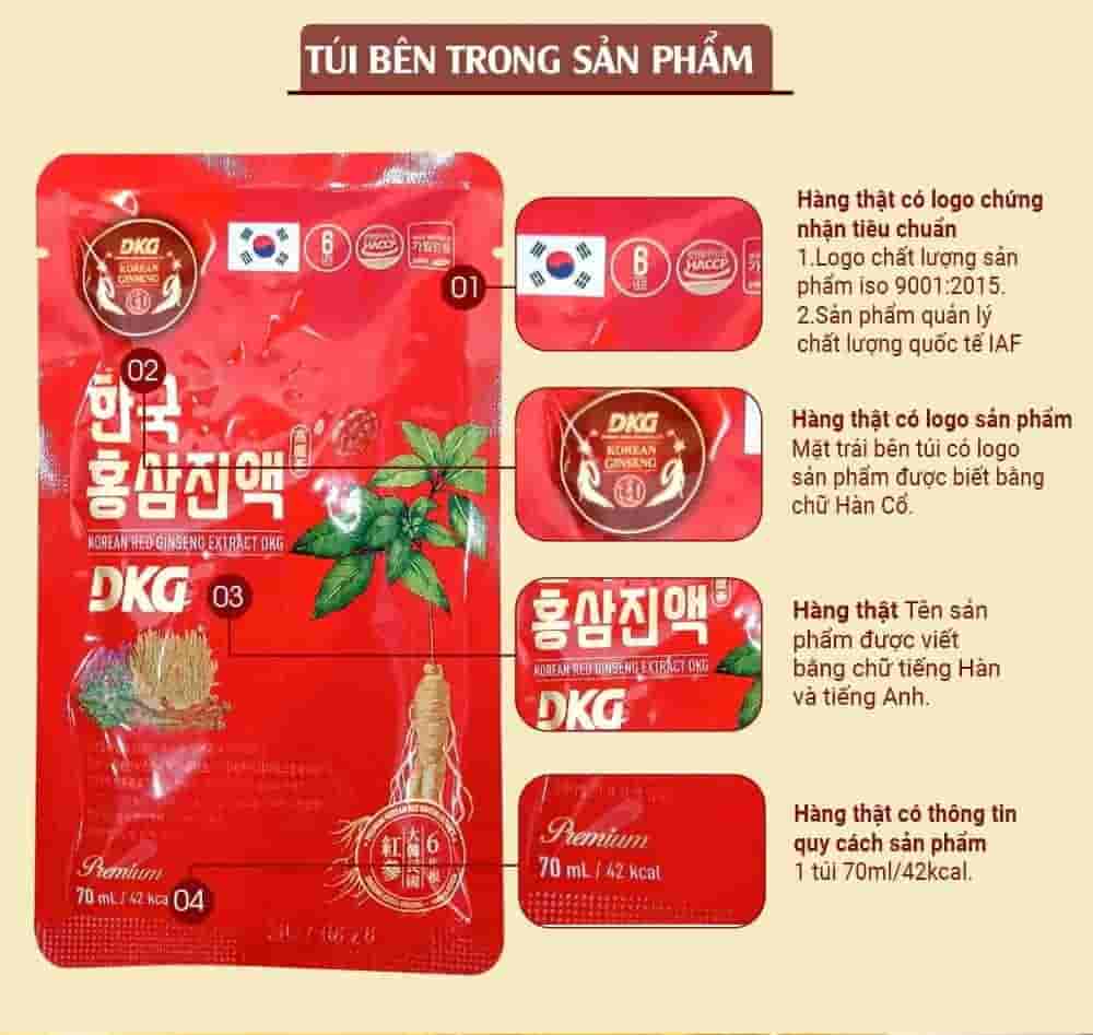 Nước Hồng Sâm Daedong Hàn Quốc DKG Hộp 30 gói x 70ml