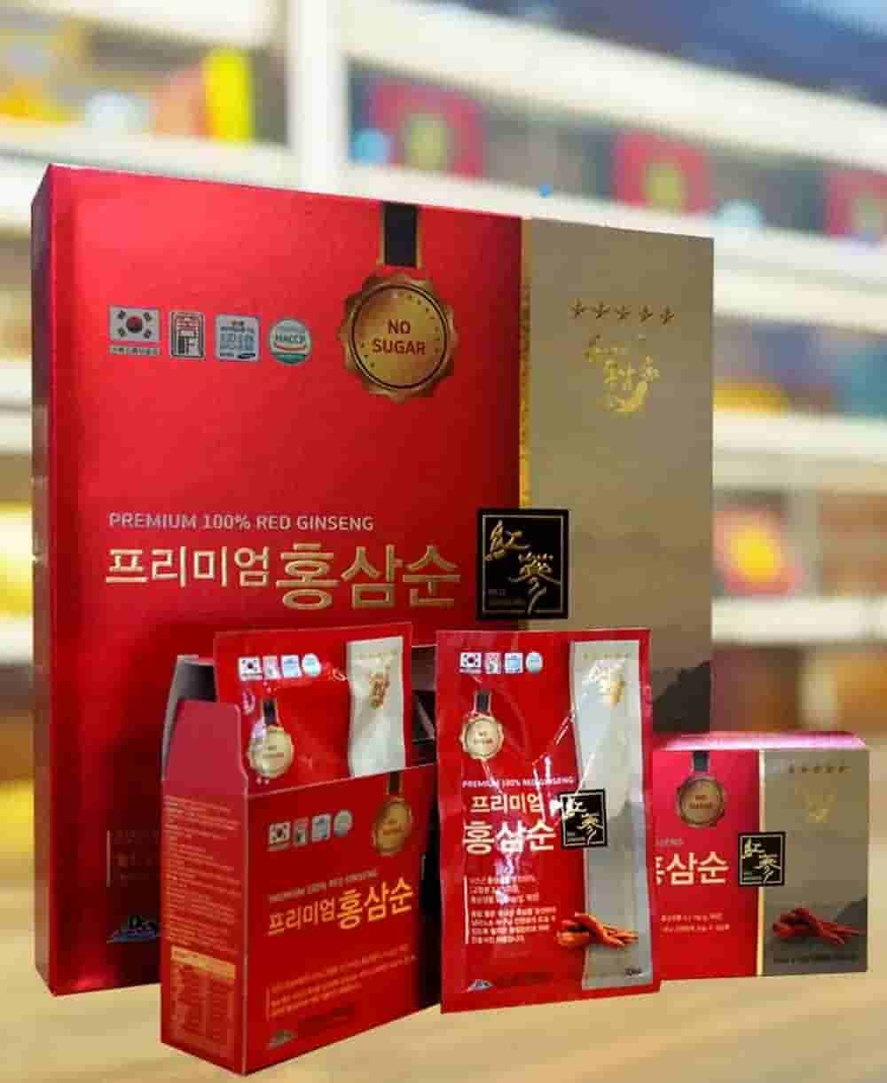 Nước Hồng Sâm Không Đường Deasan Hàn Quốc Hộp 30 Gói x 70ml