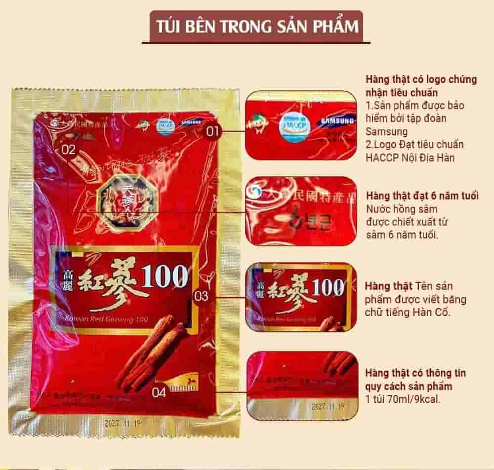 Nước Hồng Sâm Nguyên Chất 100% Bio Apgold