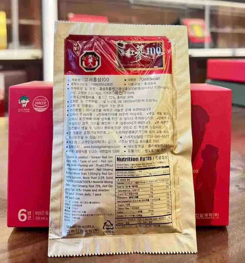 Nước Hồng Sâm Nguyên Chất 100% Bio Apgold