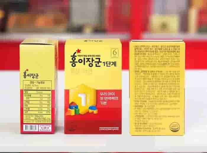 Nước Hồng Sâm Trẻ Em Chính Phủ KGC Cho Bé Từ 3- 4 Tuổi 30 Gói