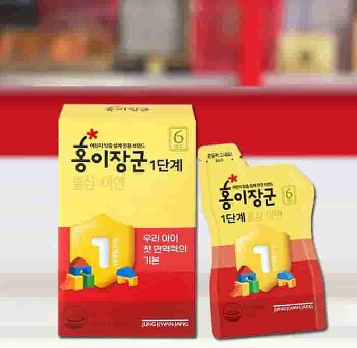 Nước Hồng Sâm Trẻ Em Chính Phủ KGC Cho Bé Từ 3- 4 Tuổi 30 Gói