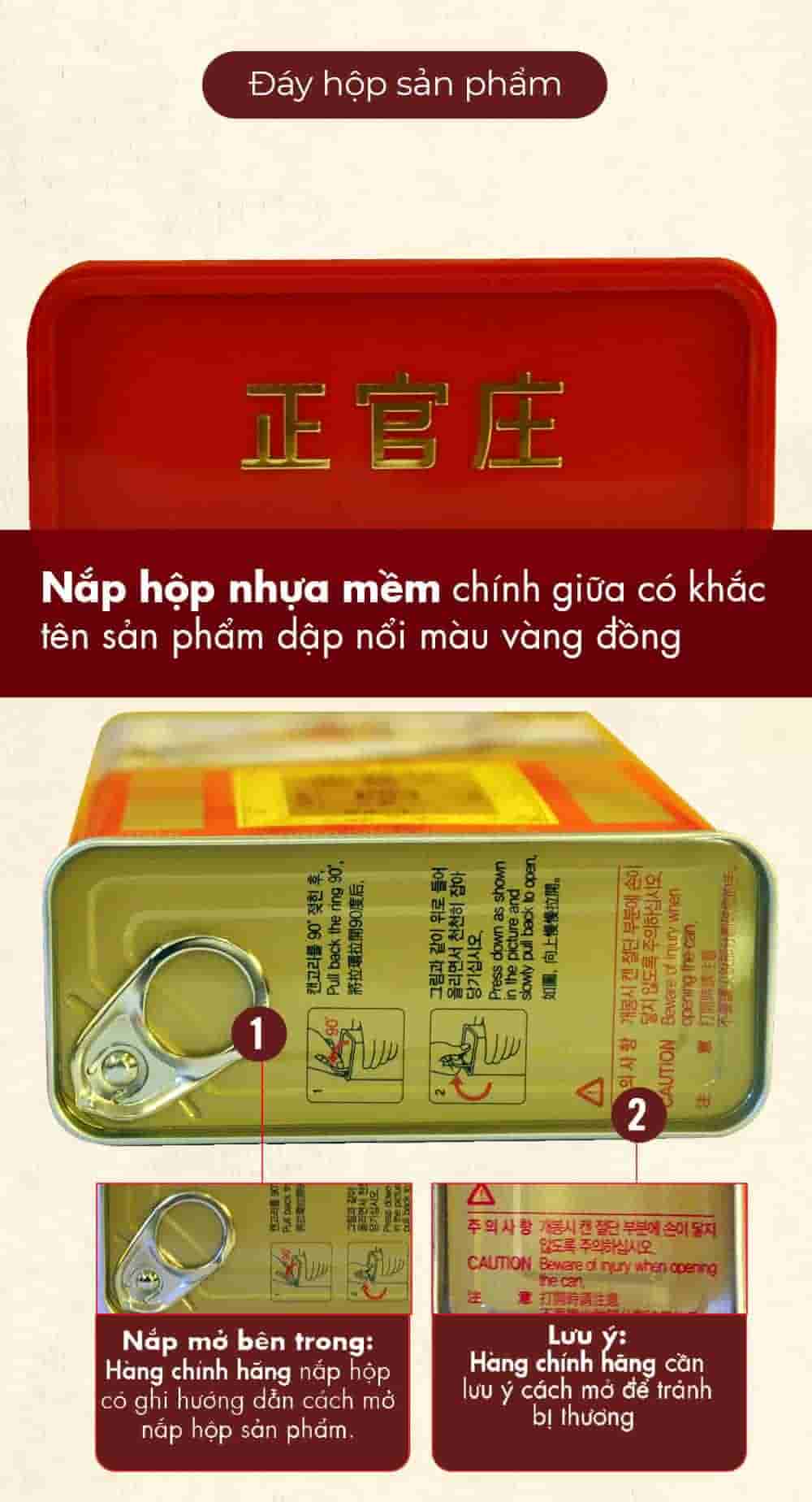 Thiên Sâm Củ Khô Chính Phủ KGC Hộp Thiếc 300g Số 30