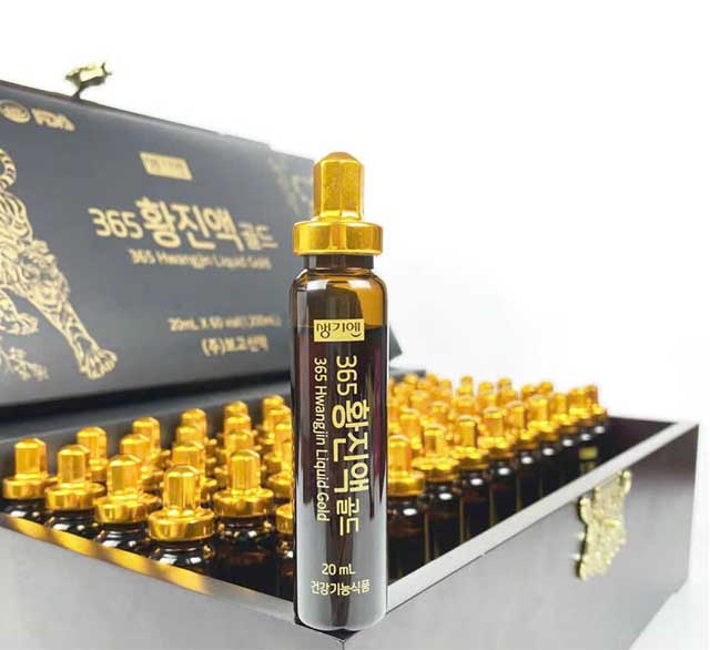 Tinh Chất Đông Trùng Hạ Thảo 365 Hwangjin Liquid Gold Hộp 60 Tuýp x 20 ml