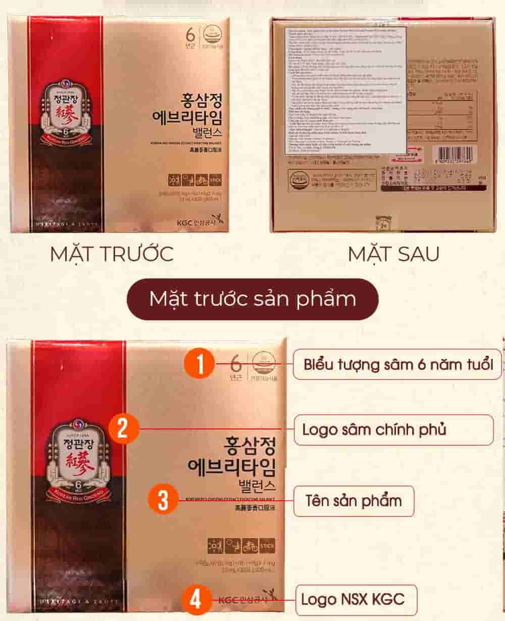 Tinh Chất Hồng Sâm Chính Phủ Cao Cấp KGC Everytime Balance Cao Cấp