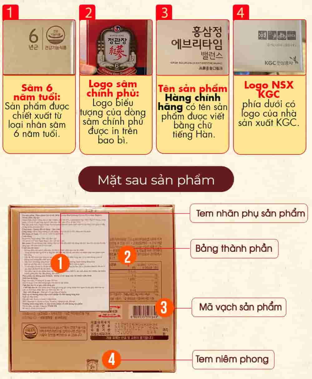 Tinh Chất Hồng Sâm Chính Phủ Cao Cấp KGC Everytime Balance Cao Cấp