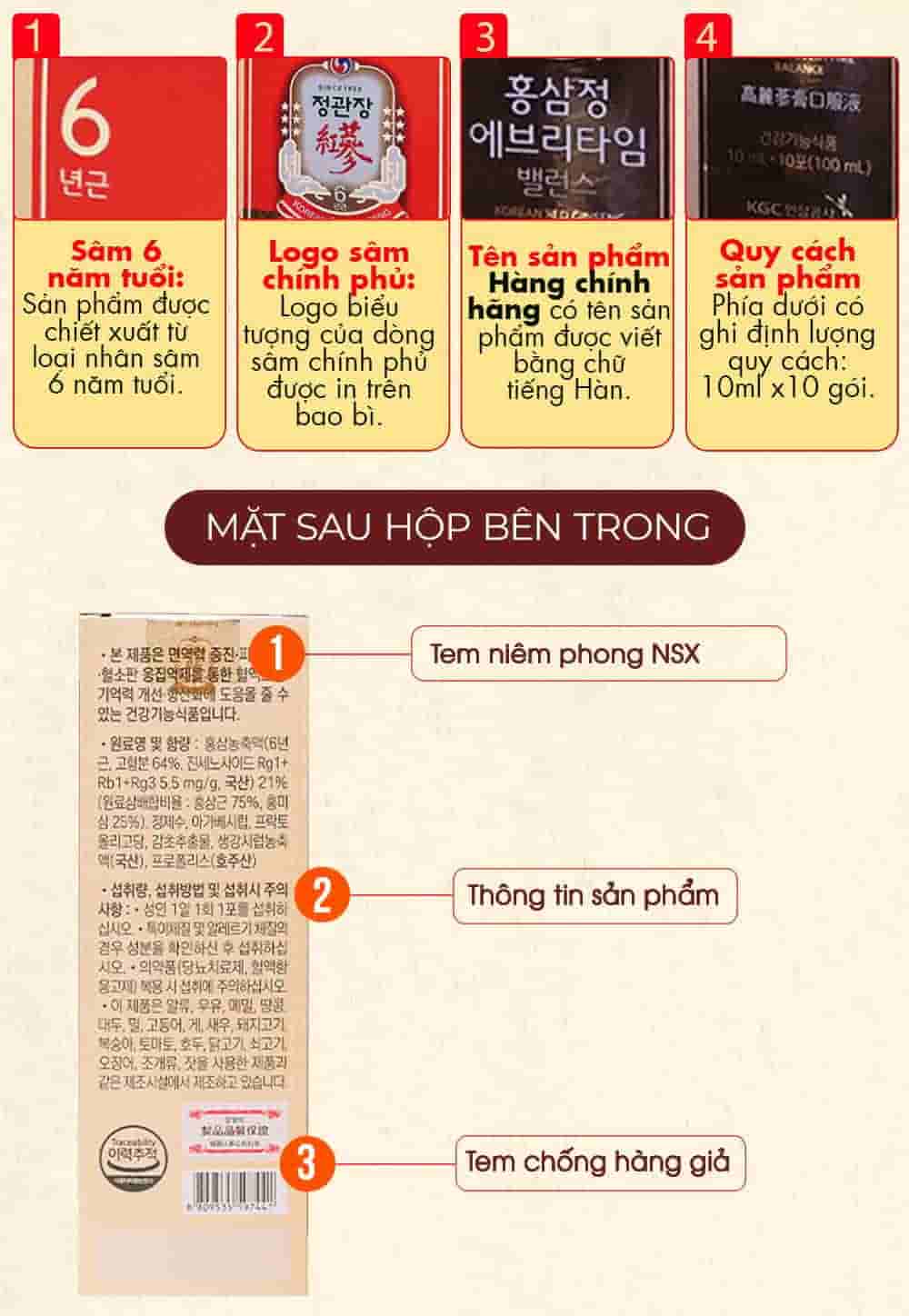 Tinh Chất Hồng Sâm Chính Phủ Cao Cấp KGC Everytime Balance Cao Cấp