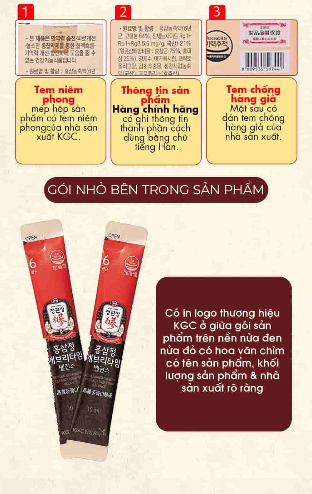 Tinh Chất Hồng Sâm Chính Phủ Cao Cấp KGC Everytime Balance Cao Cấp
