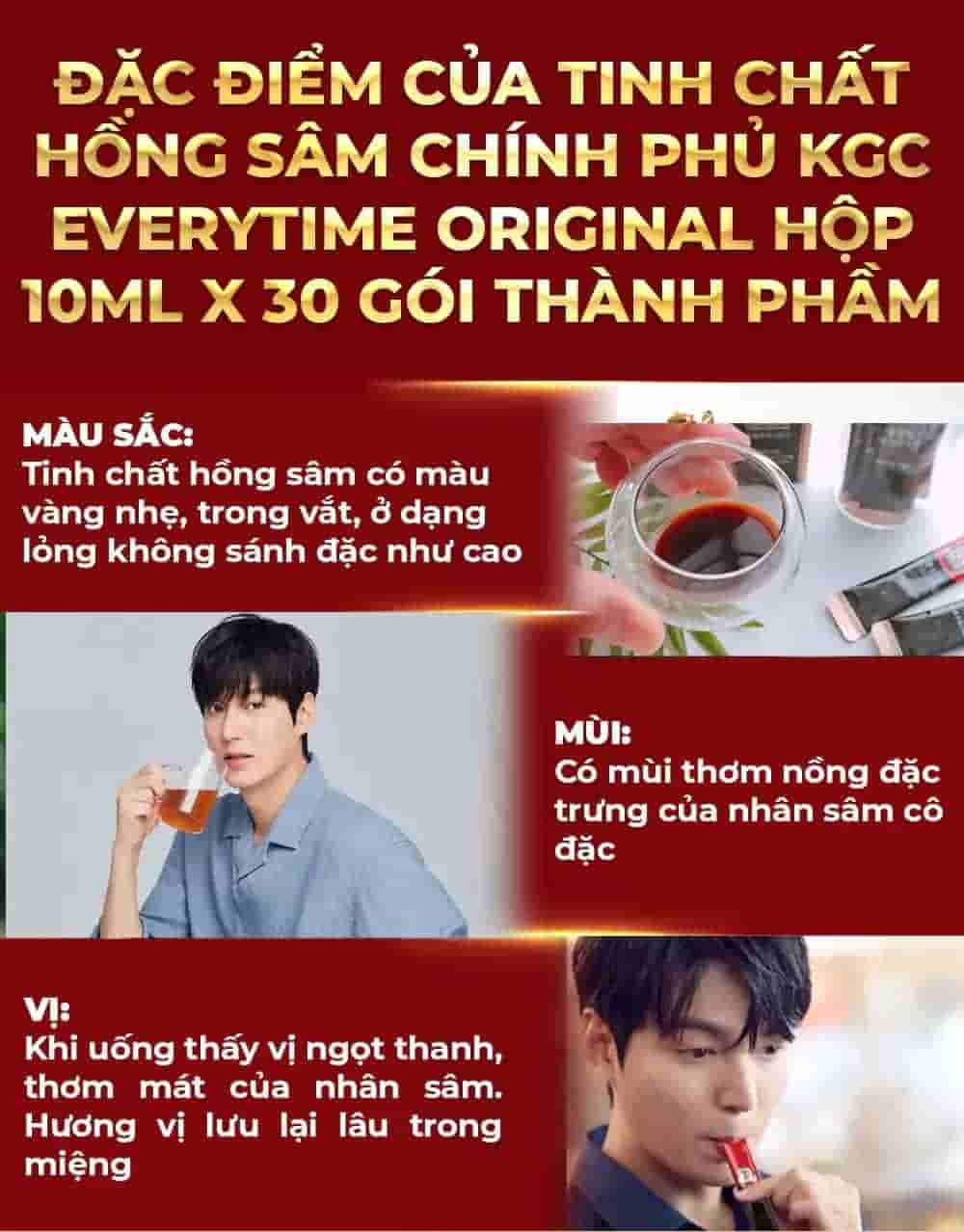 Tinh Chất Hồng Sâm Chính Phủ KGC Everytime Original Hộp 10ml X 30 Gói