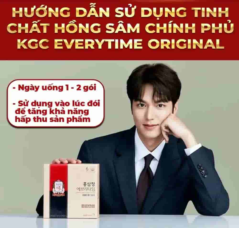 Tinh Chất Hồng Sâm Chính Phủ KGC Everytime Original Hộp 10ml X 30 Gói