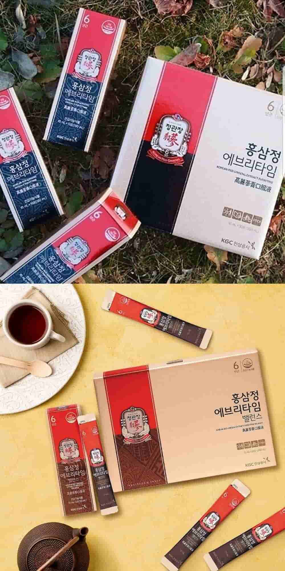 Tinh Chất Hồng Sâm Chính Phủ KGC Everytime Original Hộp 10ml X 30 Gói