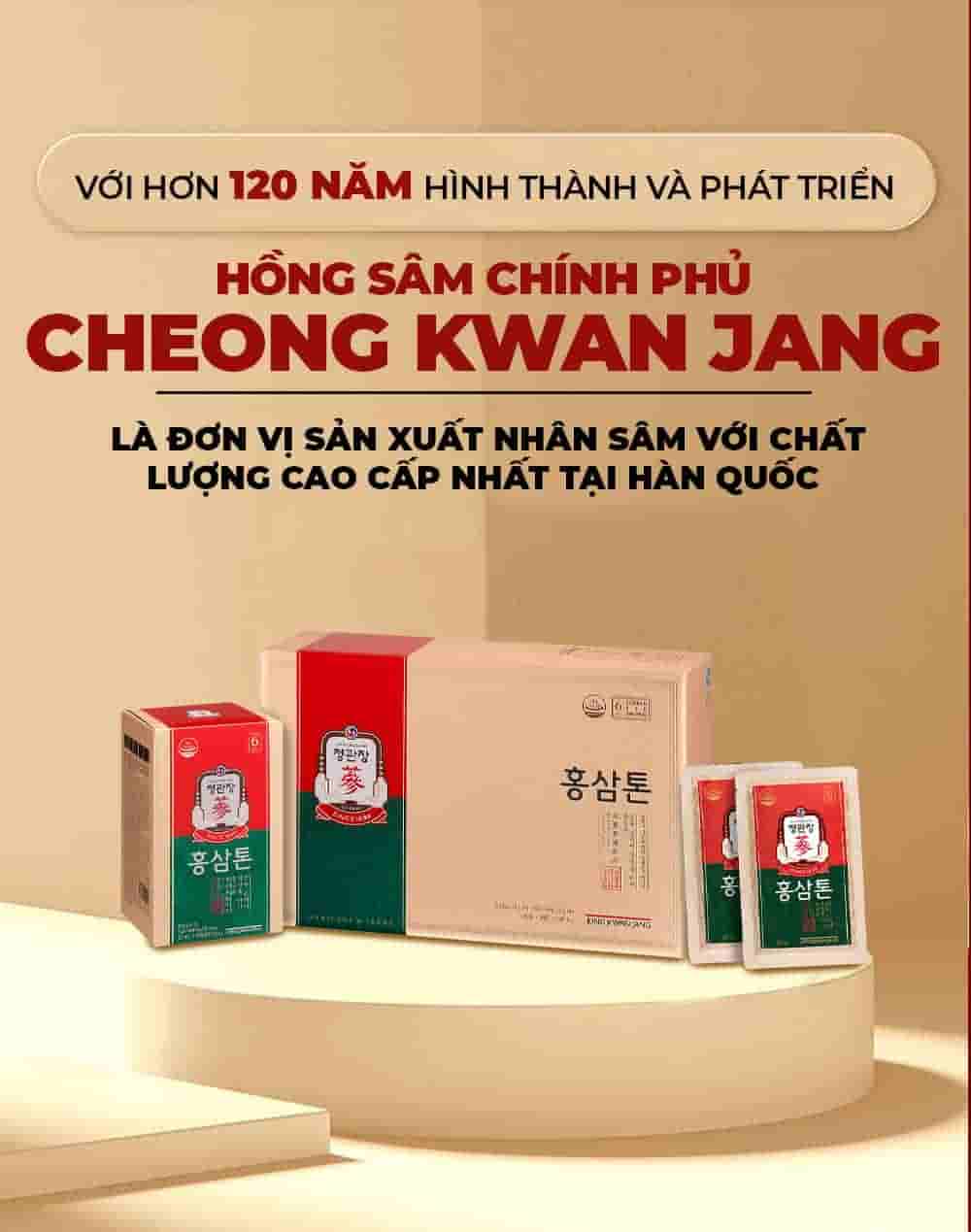Tinh Chất Hồng Sâm Chính Phủ KGC Tonic Hộp 30 Gói