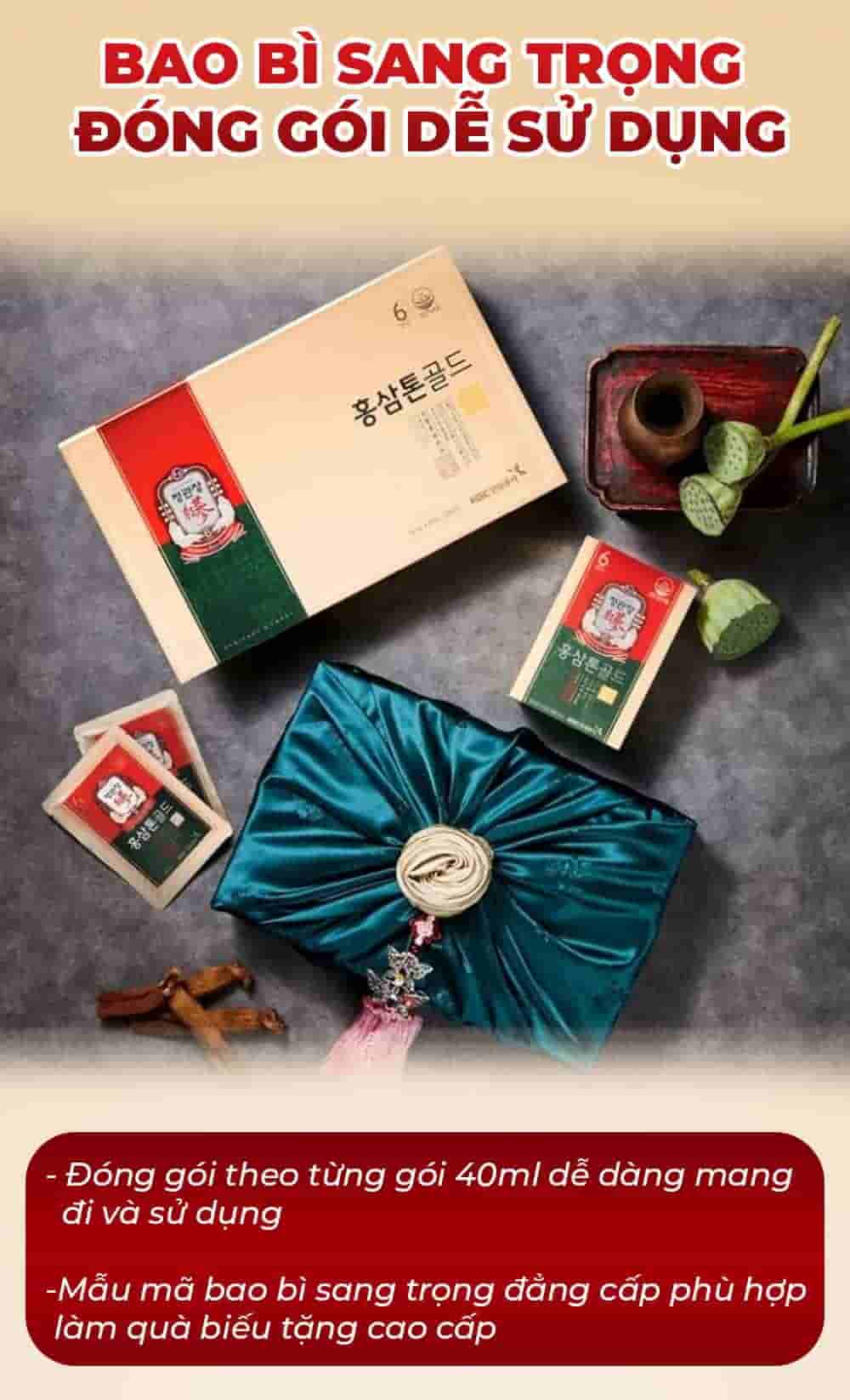 Tinh Chất Hồng Sâm Chính Phủ KGC Tonic Hộp 30 Gói