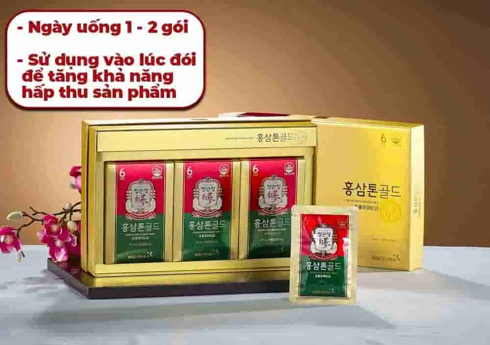 Tinh Chất Hồng Sâm Chính Phủ KGC Tonic Hộp 30 Gói