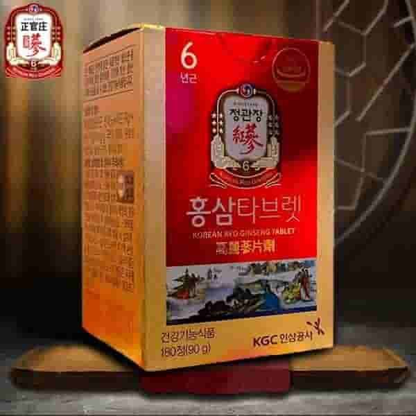 Viên Hồng Sâm Chính Phủ KRG Powder Tablet Lọ 180 Viên