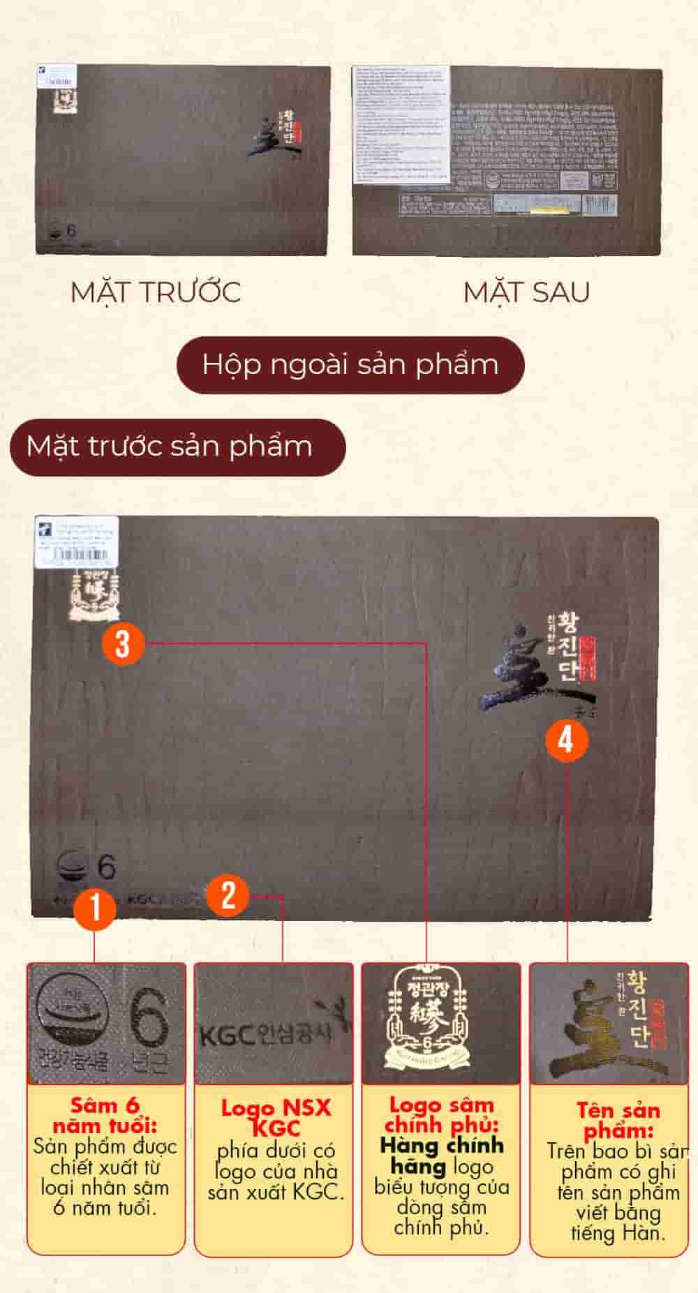 Viên Hồng Sâm Linh Đan KGC Cheong Kwan Jang Hwangjindan 4g Hộp 30 Viên NS656