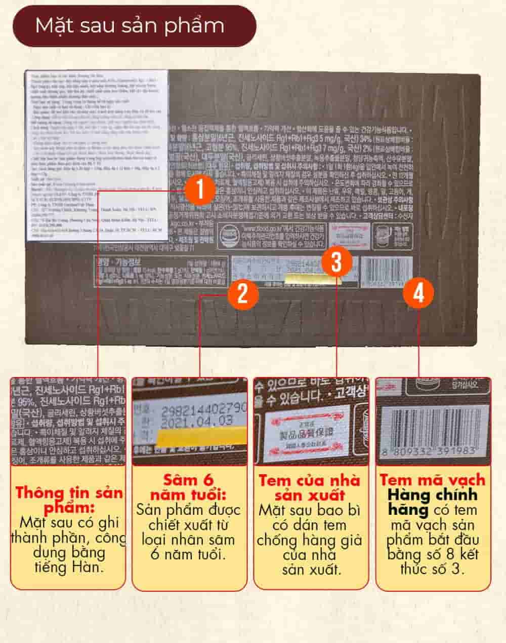 Viên Hồng Sâm Linh Đan KGC Cheong Kwan Jang Hwangjindan 4g Hộp 30 Viên NS656