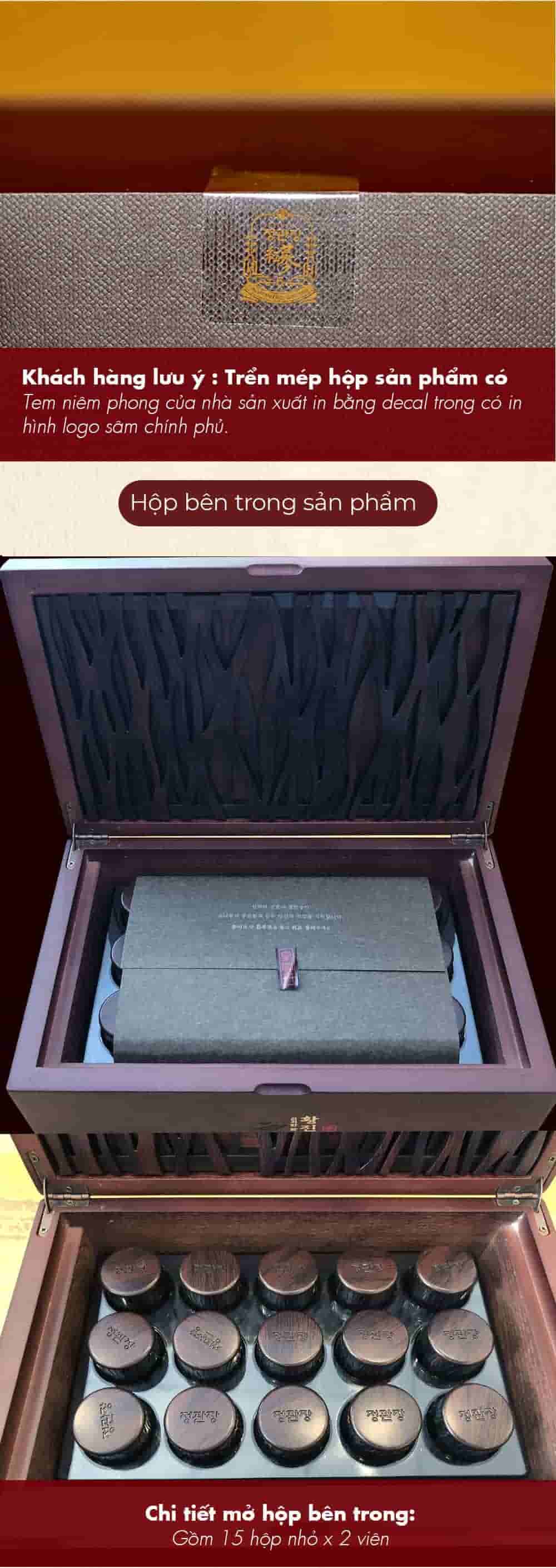 Viên Hồng Sâm Linh Đan KGC Cheong Kwan Jang Hwangjindan 4g Hộp 30 Viên NS656