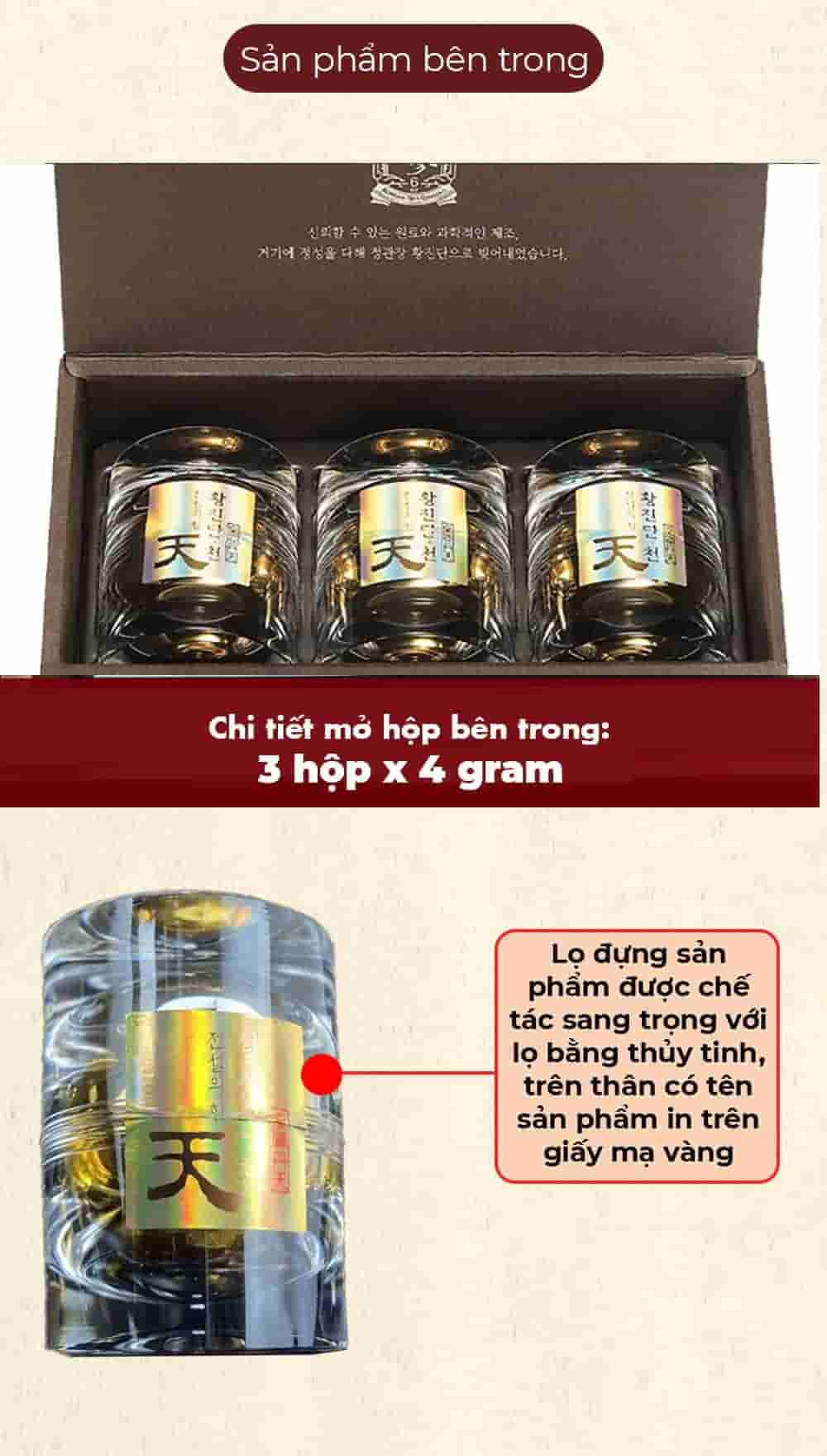 Viên Thiên Sâm Linh Đan KGC Chính Phủ Hàn Quốc Hộp 3 viên x 4g